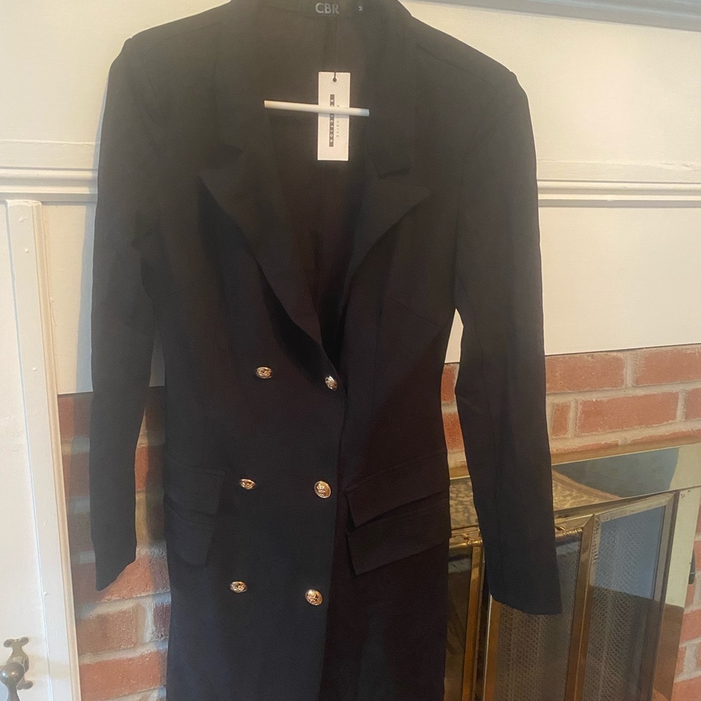Jacket dress. Black. Size L.